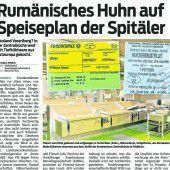 Krankenhauskost ist Thema im Landtag