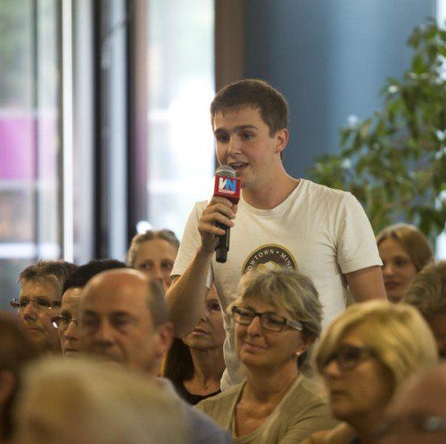 Volles Haus beim letzten VN-Bildungsstammtisch. Ländle-Parteien ziehen an einem Strang.