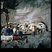 Spektakuläre Tunnelbohrung