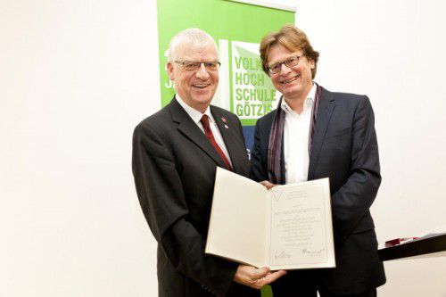 Wolfgang Türtscher wurde für seine besonderen Verdienste ausgezeichnet.