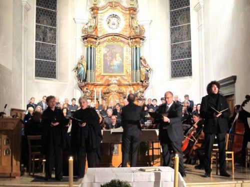 Aufführung des Mozart-Requiems unter Benjamin Lack in der Wallfahrtskirche Bildstein.