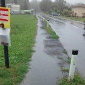 Neuer Gehsteig in Höchst