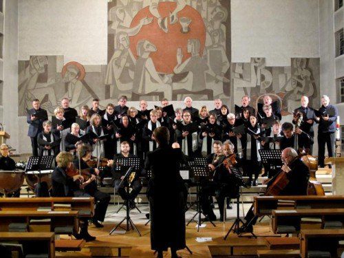 Dagmar Marxgut mit dem Ensemble „Kontrapunkt“.