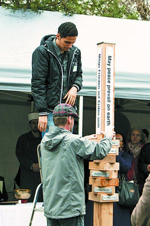 Der 32. Vorarlberger Friedenspfahl wurde eingeweiht.