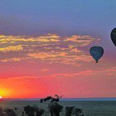 Ballonfahrt über der Wüste
