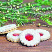 Weihnachtliche Ischler Kekse