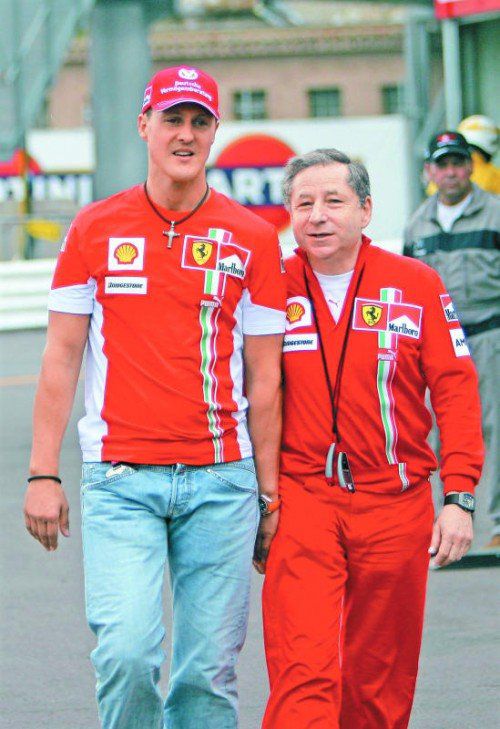 Eng befreundet: Michael Schumacher und Jean Todt.