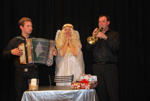 Gabi Fleisch, das Christkind. Zu bewundern erstmals morgen, Donnerstag, in Alberschwende. 