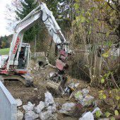 Erlachbach in Hörbranz wird derzeit saniert