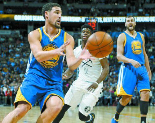 Warf 21 Punkte für Golden State: Klay Thomspon.