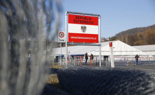 Am Grenzübergang Spielfeld laufen die Bauarbeiten. Zeitweise war dieser total überlastet.
