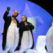 Drei Pinguine auf großer Reise