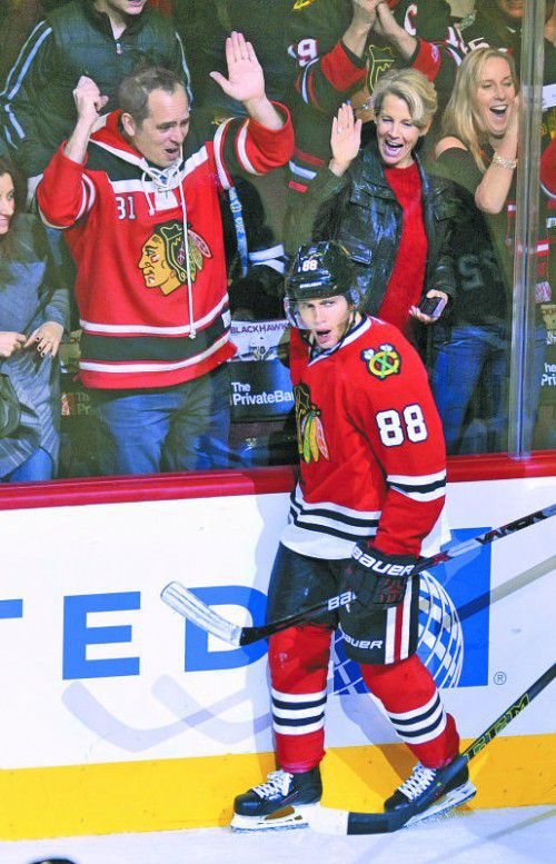 Chicagos Star Patrick Kane scort nach Belieben.
