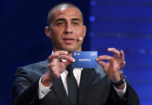 Der ehemalige französische Nationalspieler David Trezeguet hatte bei der Ziehung aus österreichischer Sicht ein glückliches Händchen.