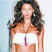 Bandeau-Bikini mit Fransen