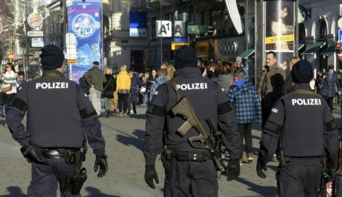 In der Wiener Innenstadt sind in der Silvesternacht mehr als 500 Beamte im Einsatz. Foto: APA