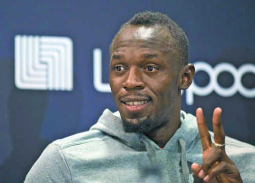 Läuft die Olympia-Generalprobe in London: Usain Bolt.