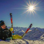 Sonne und Schnee