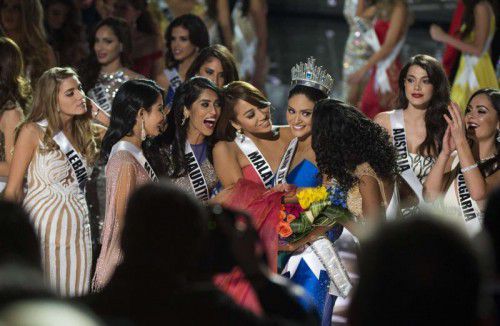 Miss Philippinen Pia Alonzo Wurtzbach (26) wurde zur „Miss Universe 2015“ gekürt. Amina Dagi (r.) schaffte es nicht ins Finale .