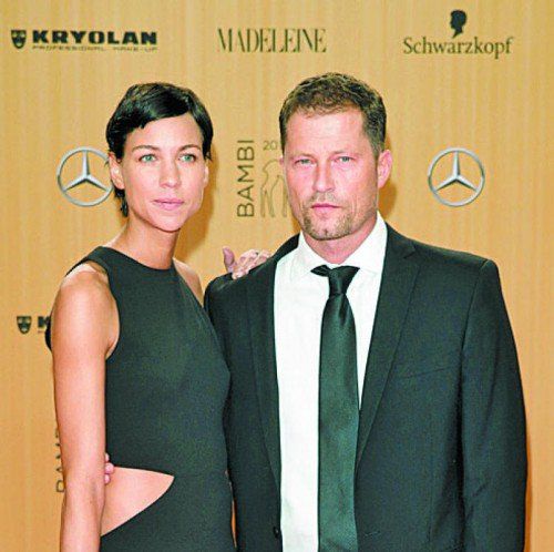 Schauspieler Til Schweiger und seine Freundin Marlene Shirley.
