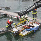 Zu viel Wasser von oben: Boot ging unter