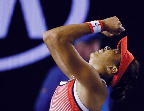 Die Chinesin Shuai Zhang zog als erste Qualifikantin seit 26 Jahren ins Viertelfinale von Melbourne ein.
