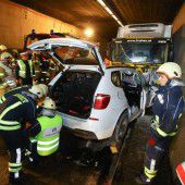 Vier Verletzte im Arlbergtunnel