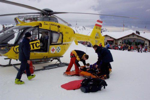 Für Helikopterbergungen ist eine Versicherung zu empfehlen.