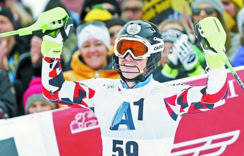 Mit der hohen Startnummer 59 katapultierte sich Christian Hirschbühl beim Kitzbühel-Slalom auf den siebten Platz.