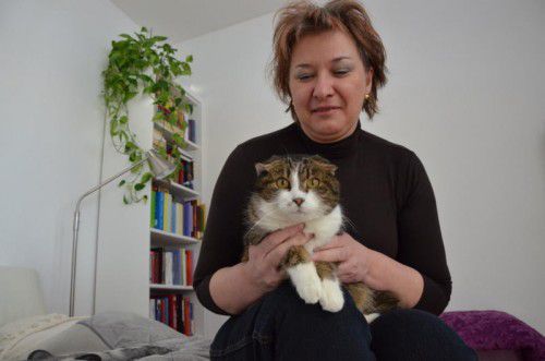 Petra Hirzberger ist die kranke Faltohrkatze zugelaufen: „Ella werde ich nie wieder hergeben.“