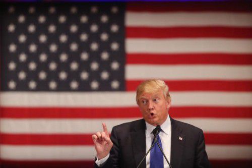 Trump hielt in Iowa eine eigene Veranstaltung ab.
