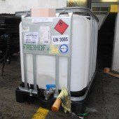 Container verliert bis zu 500 Liter Alkohol