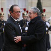Raul Castro auf Staatsbesuch in Frankreich