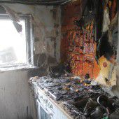 Brand zerstört Küche in Einfamilienhaus