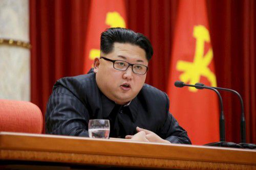 Der nordkoreanische Machthaber Kim Jong Un zeigte sich von den internationalen Mahnungen unbeeindruckt.
