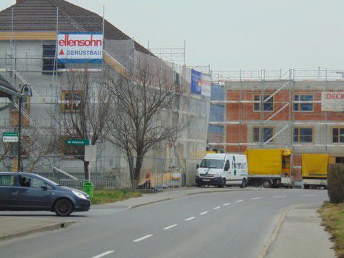 Die Arbeiten beim Haus Koblach liegen im Zeitplan.