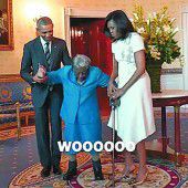 Freudentanz mit den Obamas