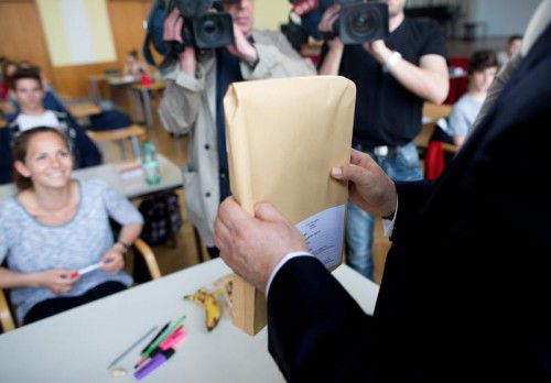 Die verpackten Aufgabenhefte für die Zentralmatura werden im Mai an die Schulen geliefert.
