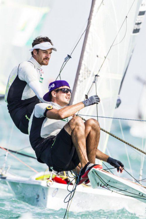 Die Vizeweltmeister Nico Delle Karth (l.) und Niko Resch.