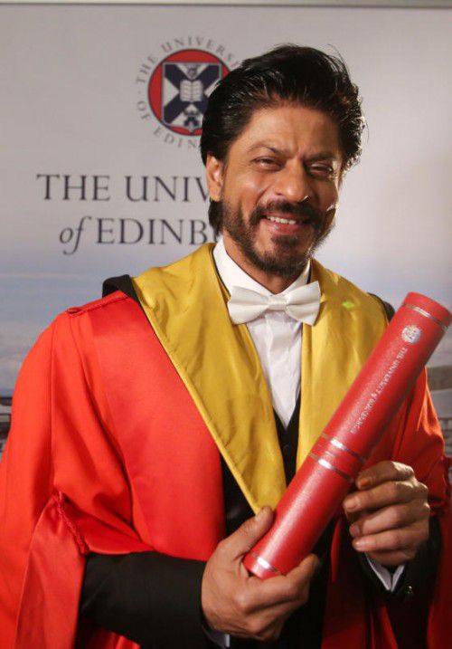 Ehrendoktor der Uni Edinburgh ist Shah Ruk Khan bereits.