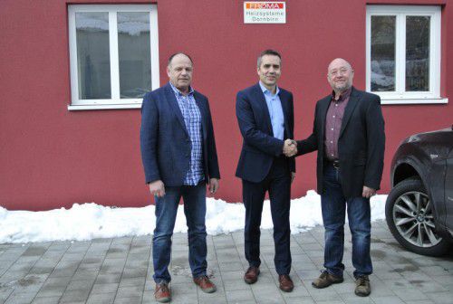 Erfolgreiche Übergabe von Froma an Inhaus v. l.: Alois Fröhle, Robert Küng und Gerold Mäser sprechen von einer optimalen Lösung.