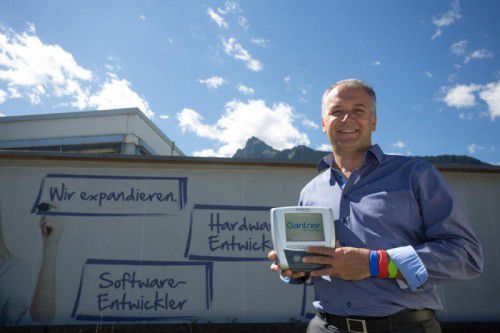 Elmar Hartmann, Geschäftsführer von Gantner Electronic, hat heuer noch viel vor. Foto: VN/hartinger