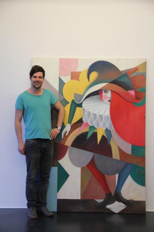 „Gestaltungshysterie“ lautet der Titel der Ausstellung des Vorarlberger Malers Bernhard Buhmann.