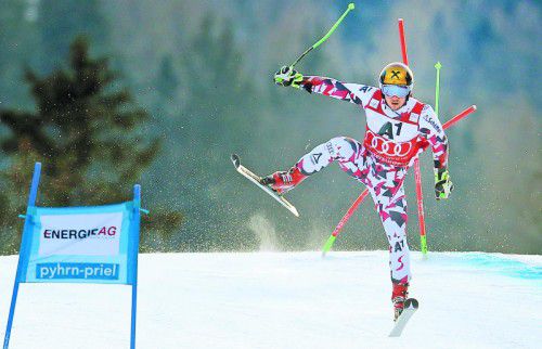 Mit vollem Risiko preschte Marcel Hirscher in Hinterstoder auf den zweiten Platz – und machte einen weiteren Schritt in Richtung fünften Gesamtweltcup.