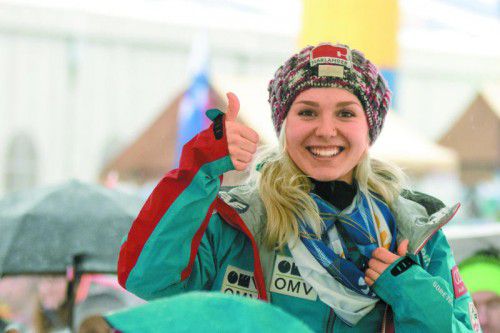 Nach Bronze im Vorjahr gab es für Chiara Hölzl diesmal Gold.
