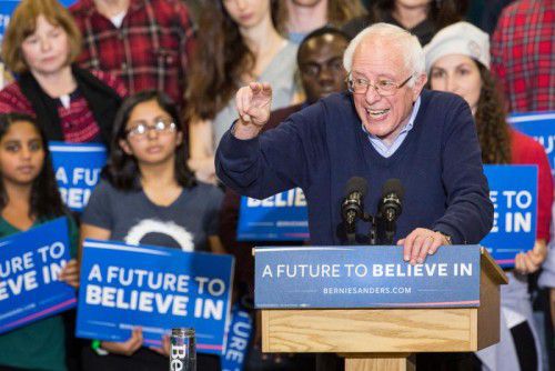 Sanders punktet besonders bei jüngeren Wählern.