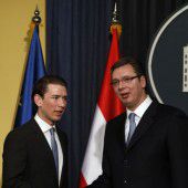 Kurz und Vucic beraten über Flüchtlingskrise