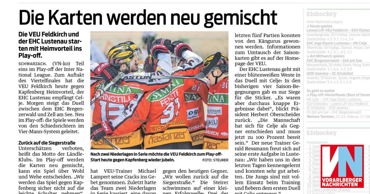 Die Karten werden neu gemischt Vorarlberger Nachrichten VN.AT