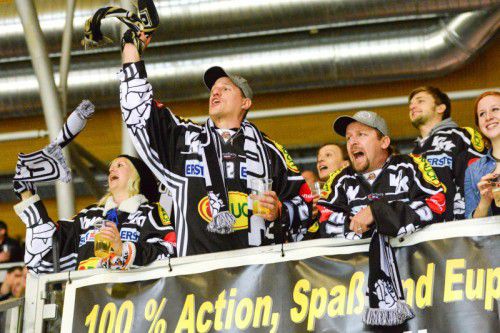 So kennt man DEC-Fan Ulrich Muigg: Voller Leidenschaft für das Eis­hockey und speziell für die Bulldogs. 