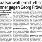 Ermittlungsverfahren gegen Fröwis vom Tisch